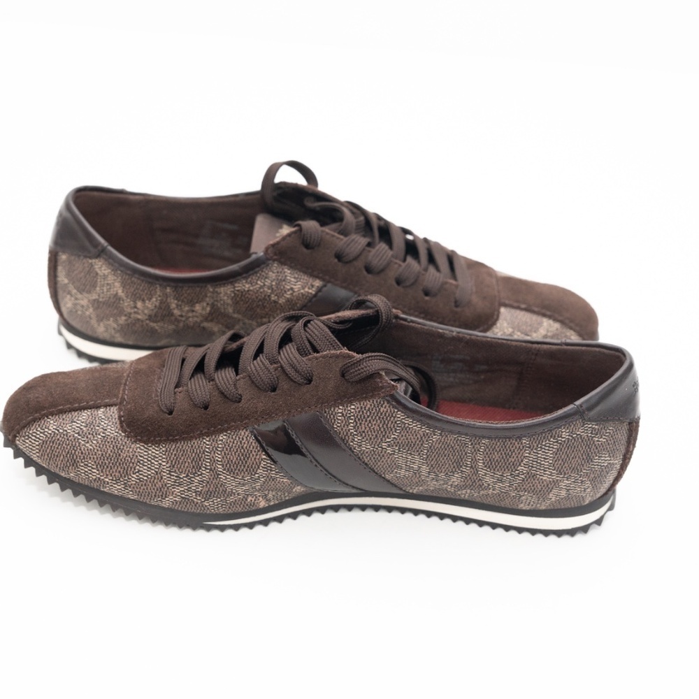 Coach. Ivy Leather Logo‎ Sneakers. - Picture 2 of 14